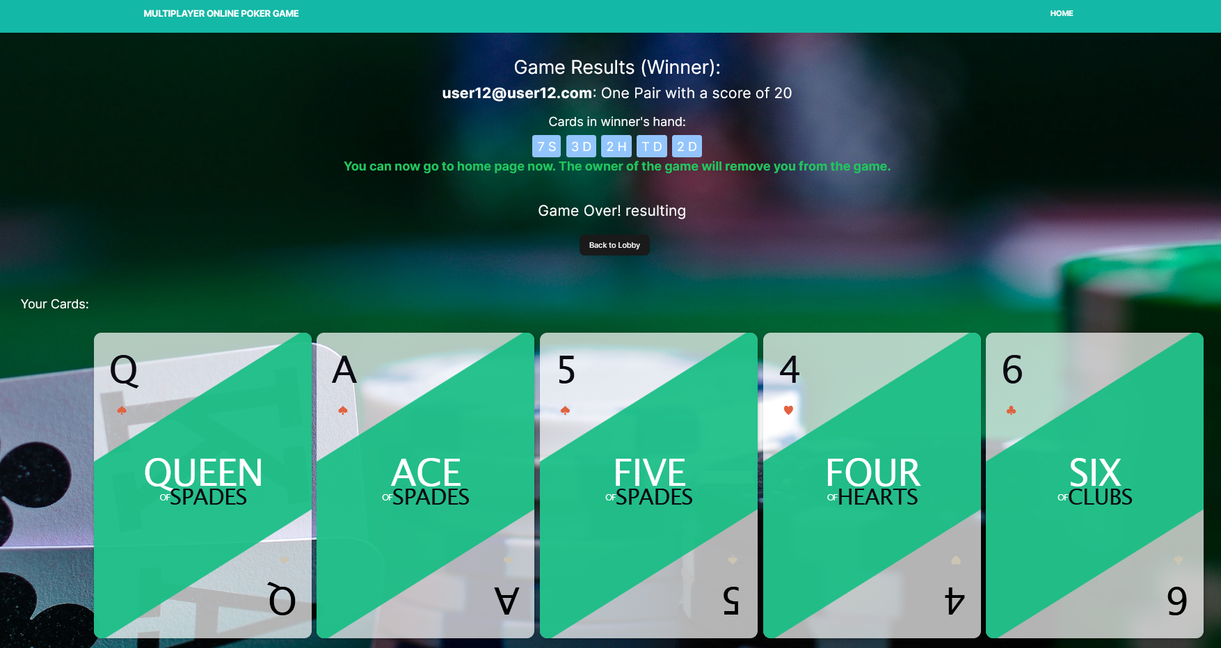 Multiplayer Poker Game preview